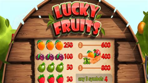 lucky fruit slot machine/